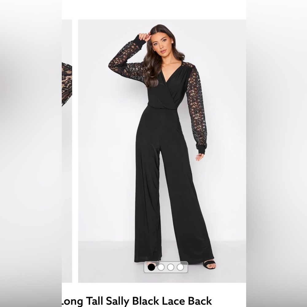Long Tall Sale black lace jumpsuit